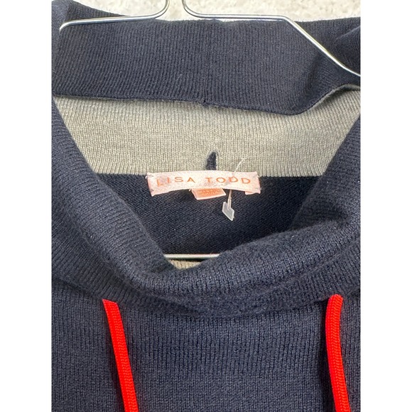Lisa Todd Chill Factor pullover Cotton Cashmere blend Size: S Navy - Picture 6 of 12